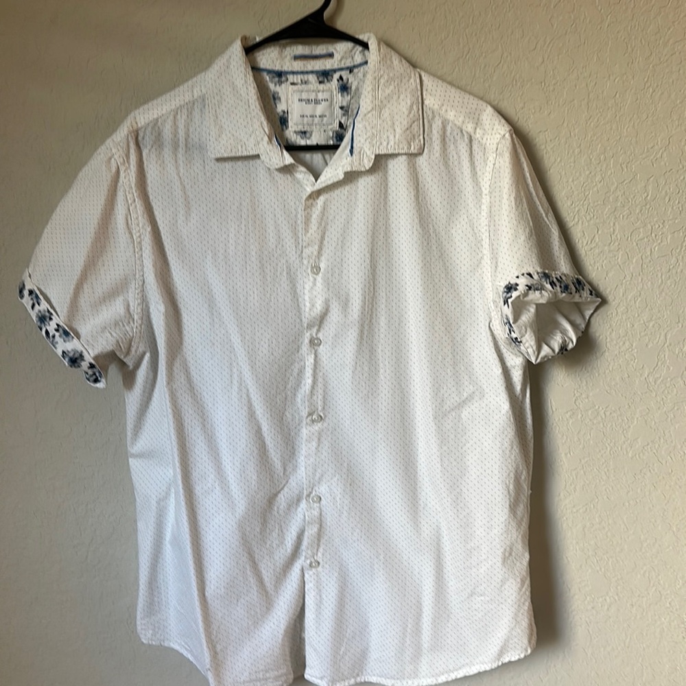 Denim & Flower short sleeve button down size xl